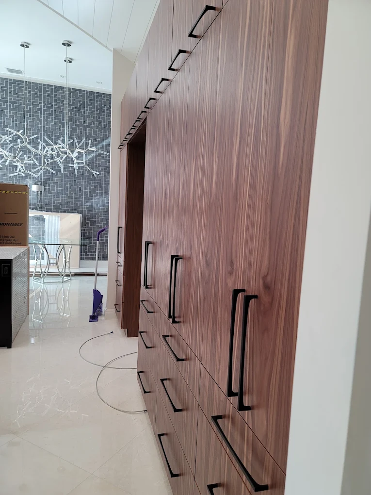 Airam's Cleaning Service professional cleaning a modern Port St. Lucie office