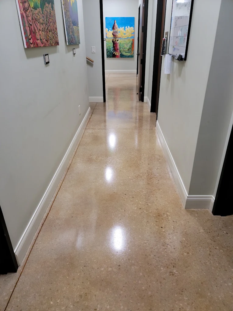 Residential hallway floor care